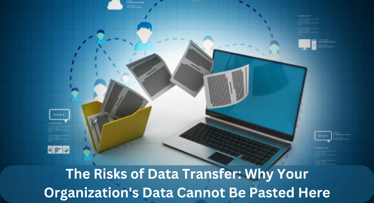 this image shown in The Risks of Data Transfer: Why Your Organization's Data Cannot Be Pasted Here.