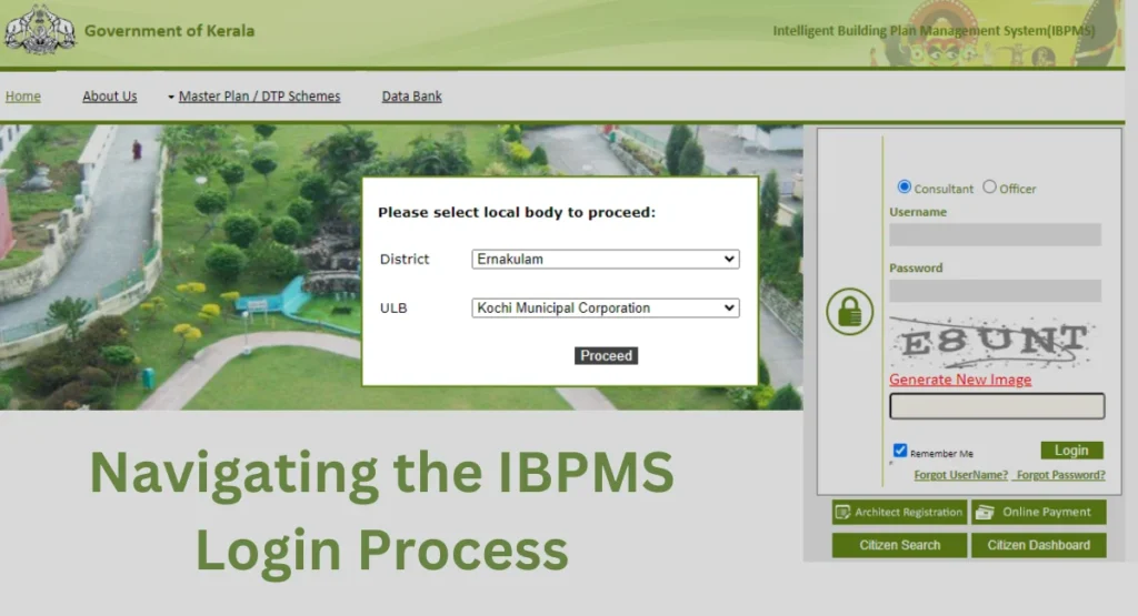 this image shown in Navigating the IBPMS Login Process